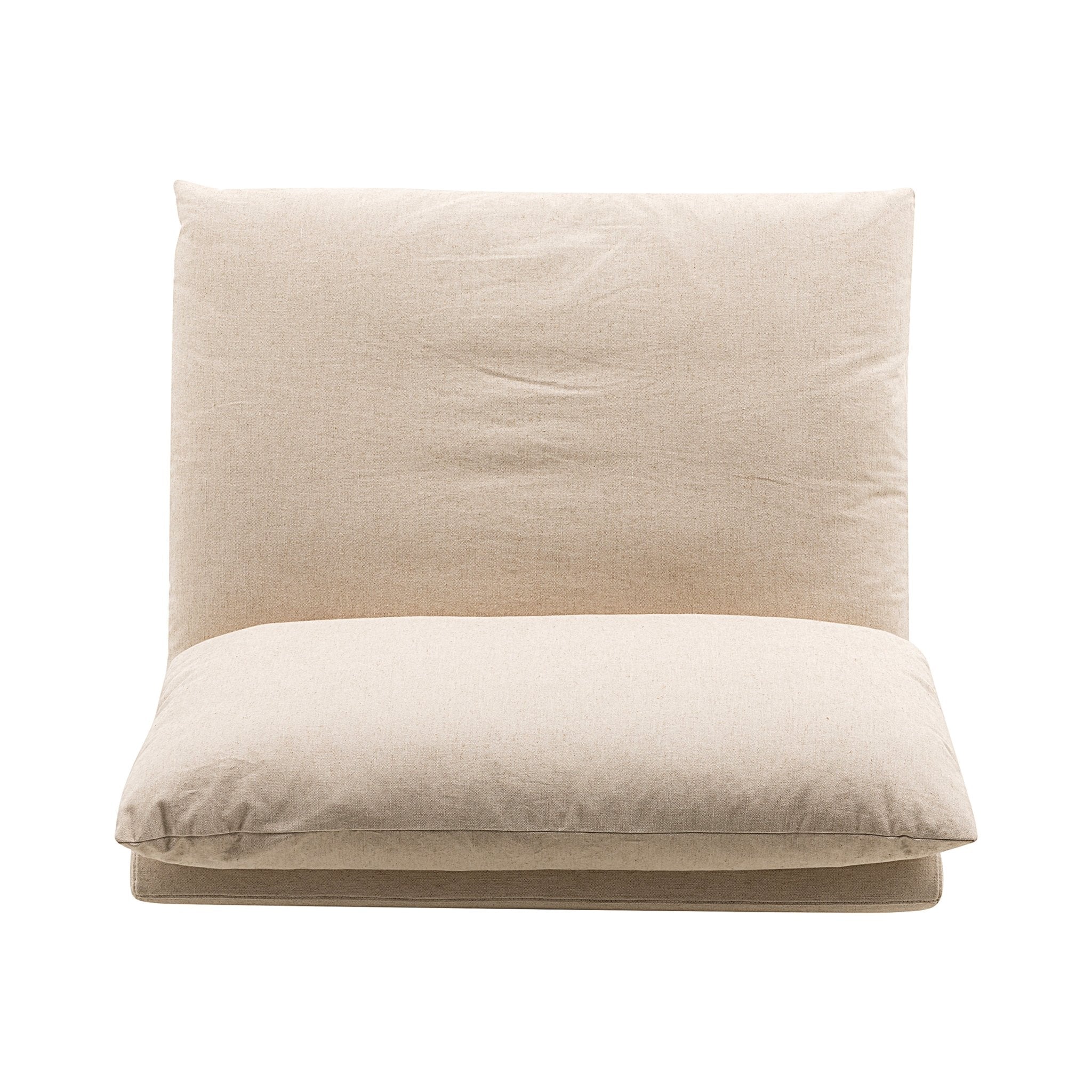 La Jolia Natural Linen Armless Chair Sectionals| Roots Furniture