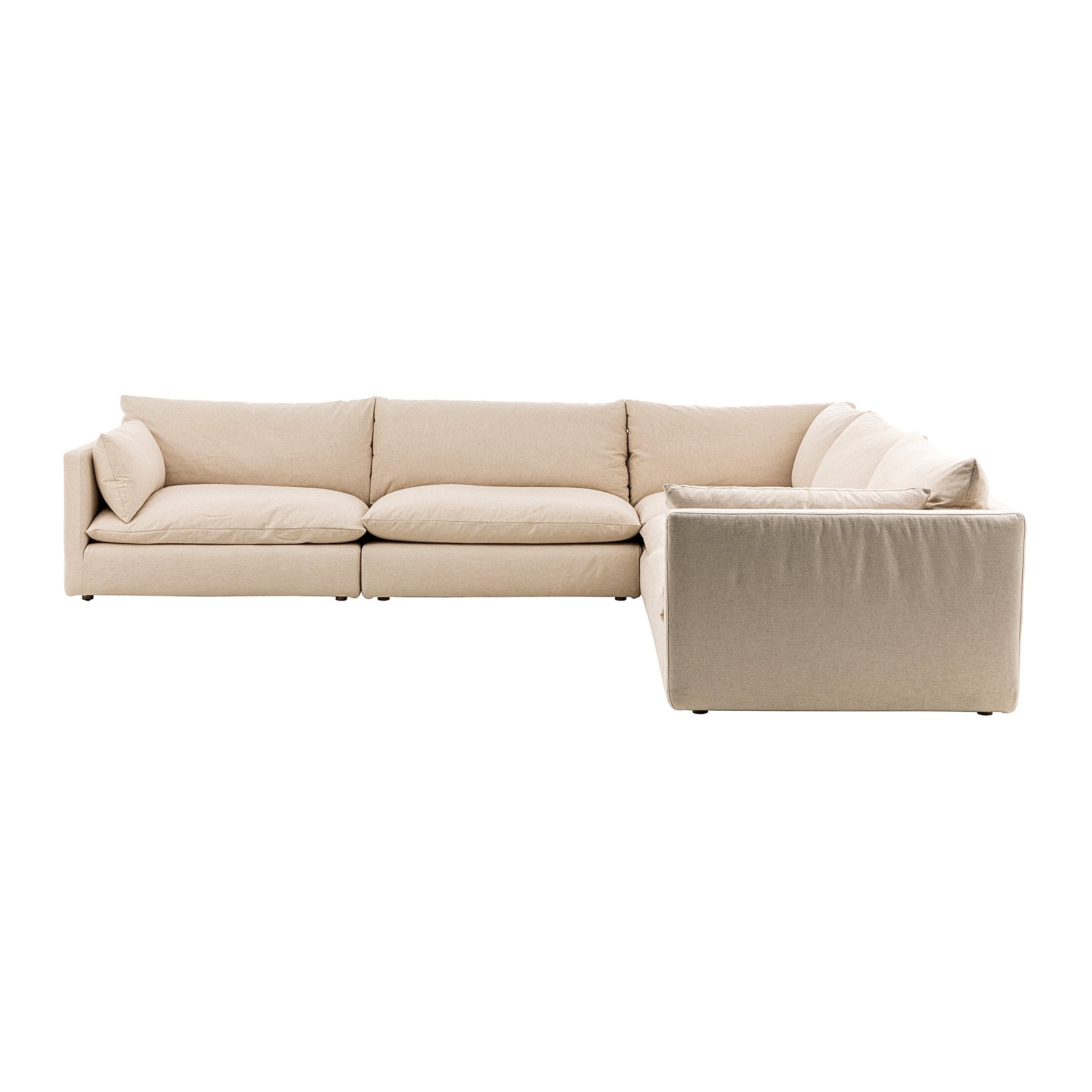 La Jolia Natural Linen Laf Sectionals| Roots Furniture