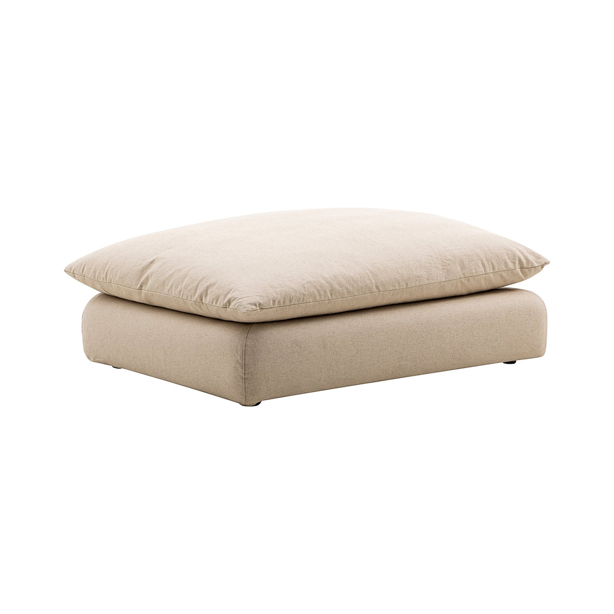 La Jolia Natural Linen Ottoman Sectionals| Roots Furniture