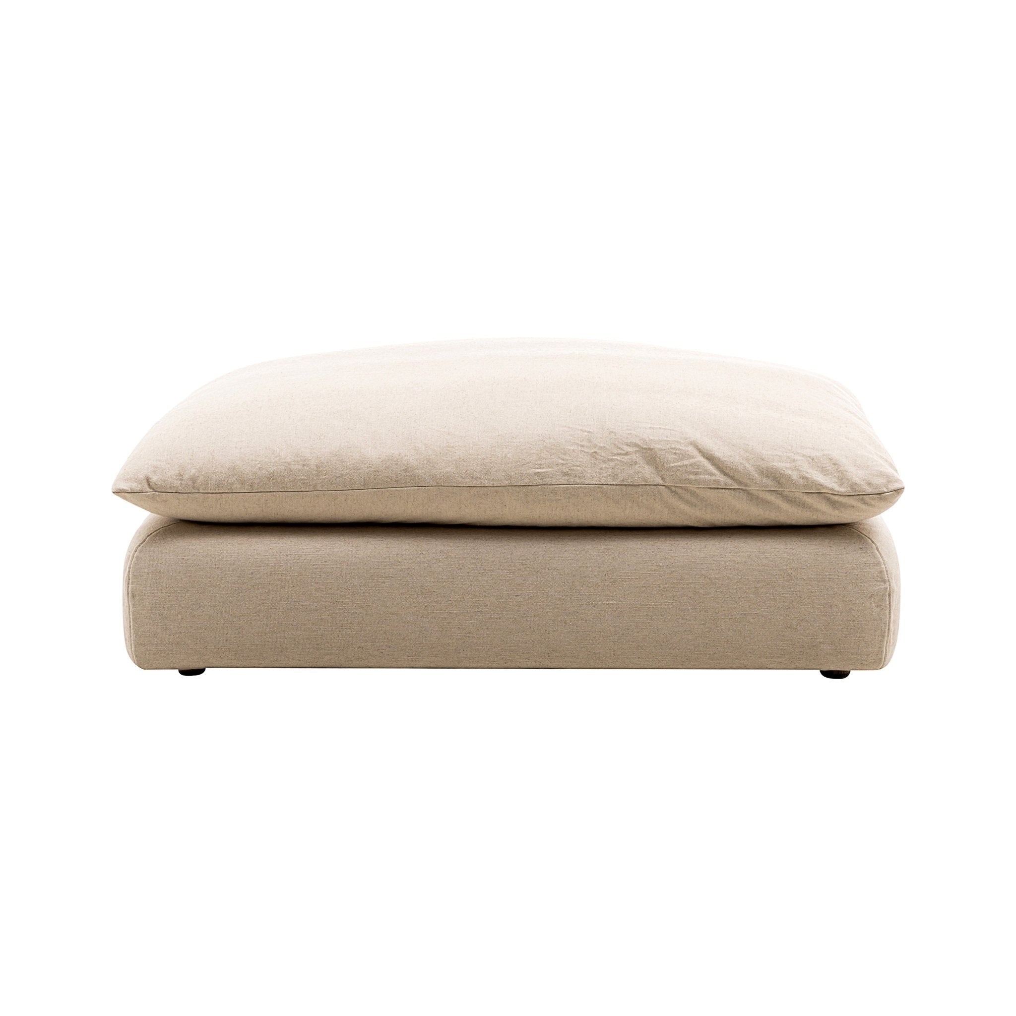 La Jolia Natural Linen Ottoman Sectionals| Roots Furniture