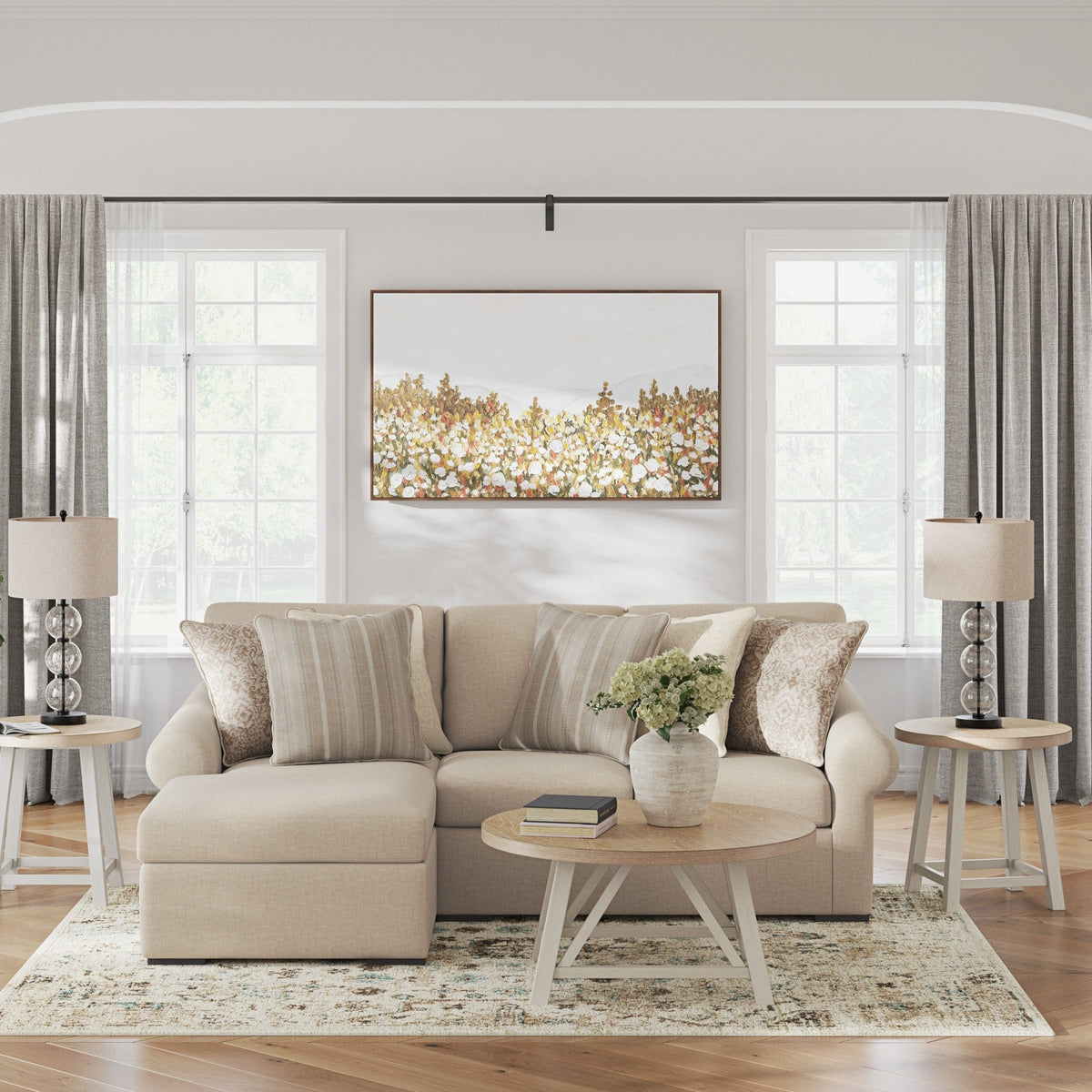 LadyMae 2-Piece Sectional with Chaise Sectionals| Ashley Homestore