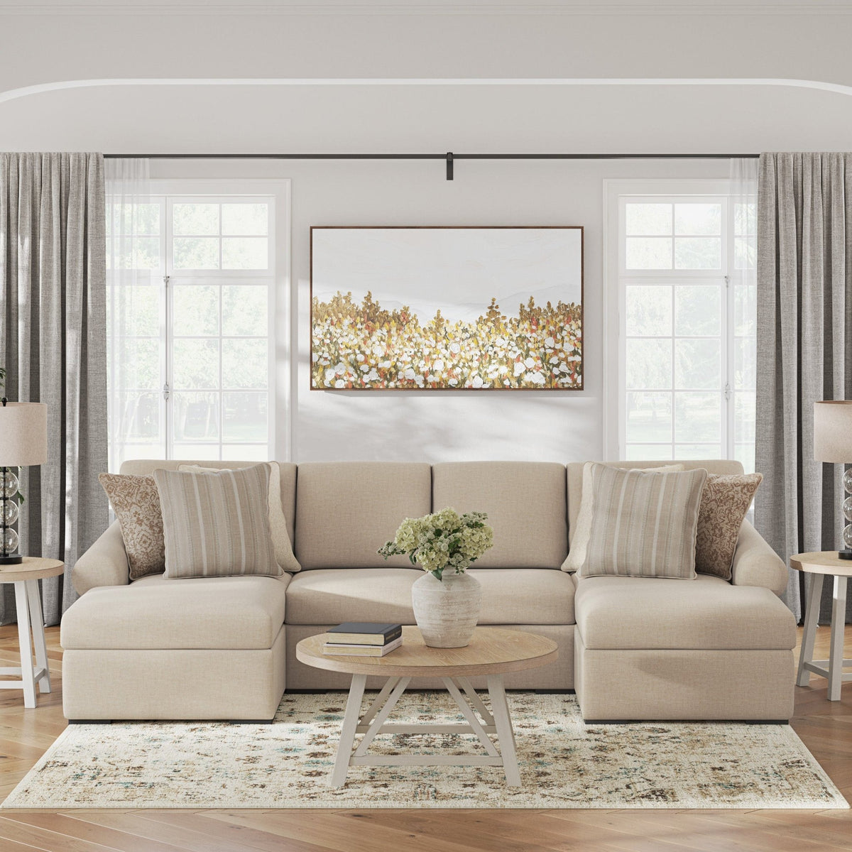 LadyMae 3-Piece Sectional with Chaise Sectionals| Ashley Homestore