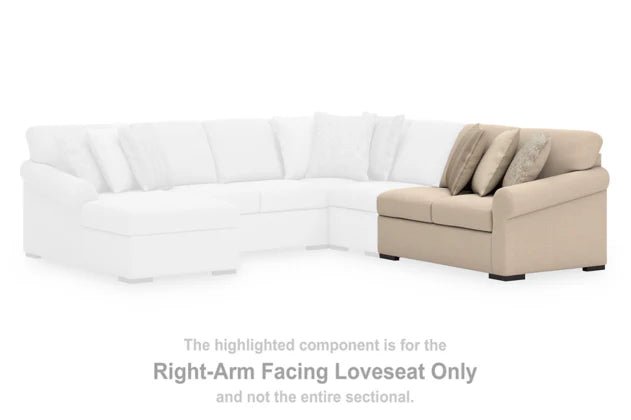 LadyMae Right-Arm Facing Loveseat Sectionals| Ashley Homestore