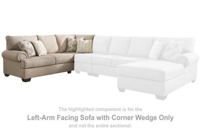LAF SOFA W/CORNER WEDGE - Al Rugaib Furniture
