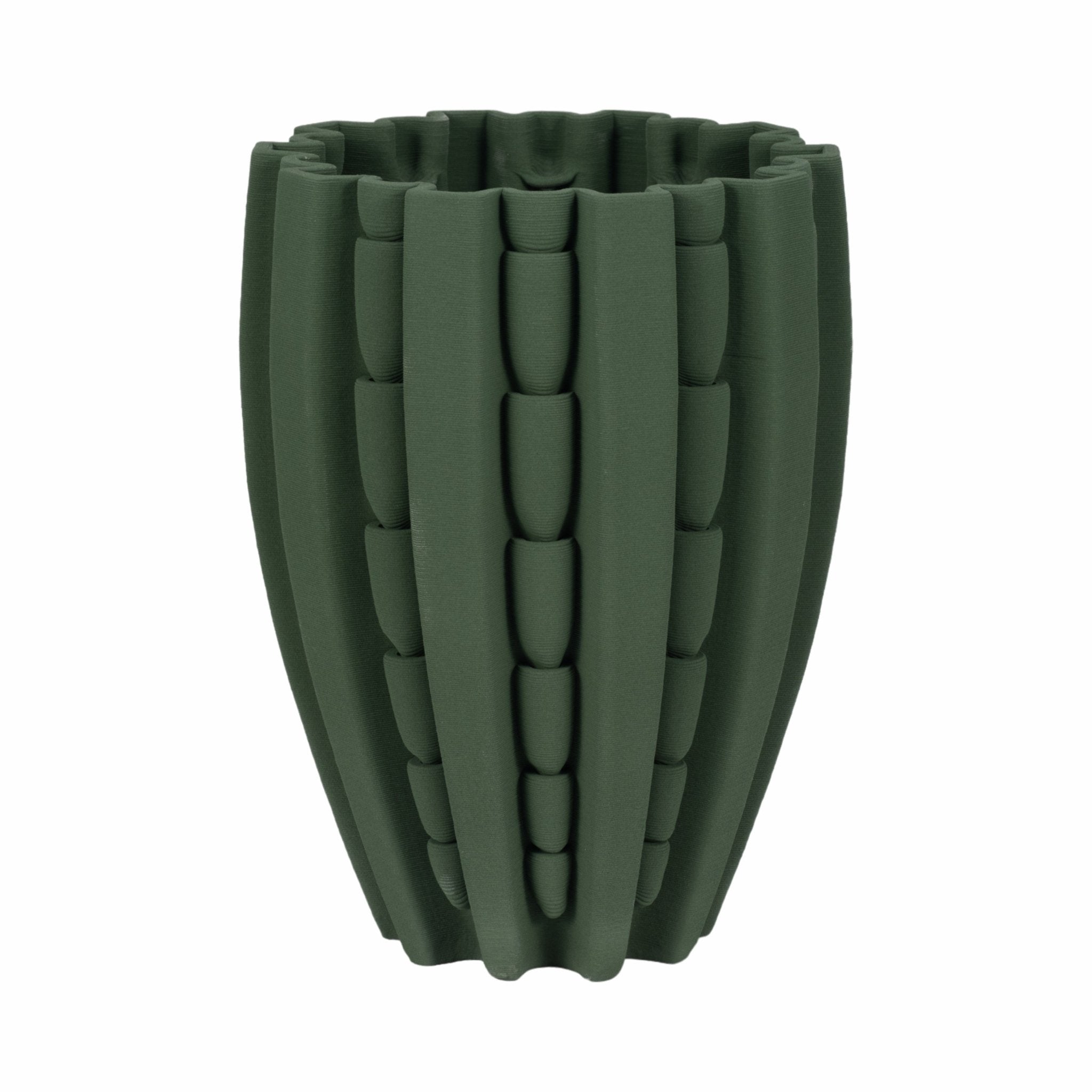 LAKELAND 3D PRINTED VASE, GREEN Vases and Jars| Sagebrook Home