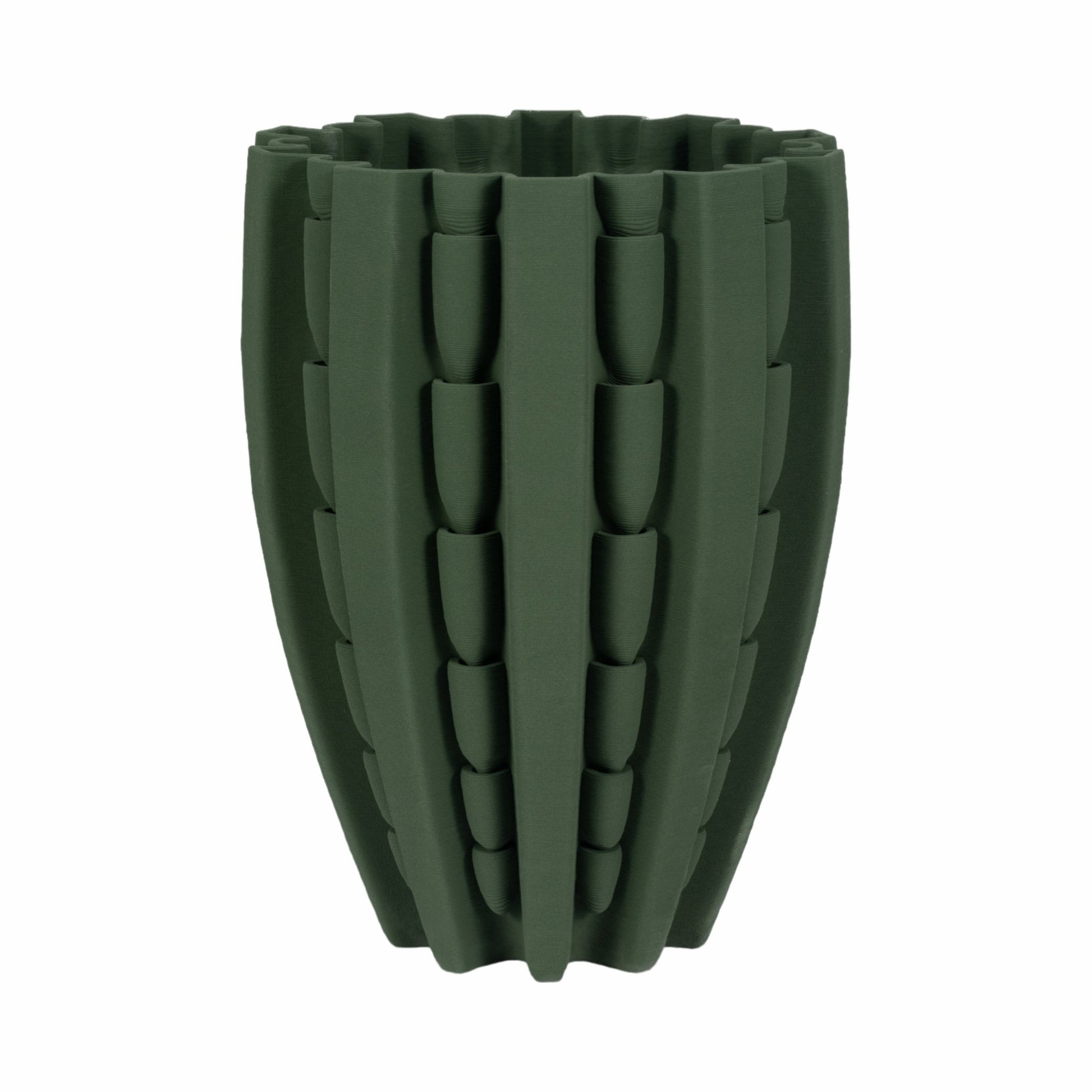 LAKELAND 3D PRINTED VASE, GREEN Vases and Jars| Sagebrook Home