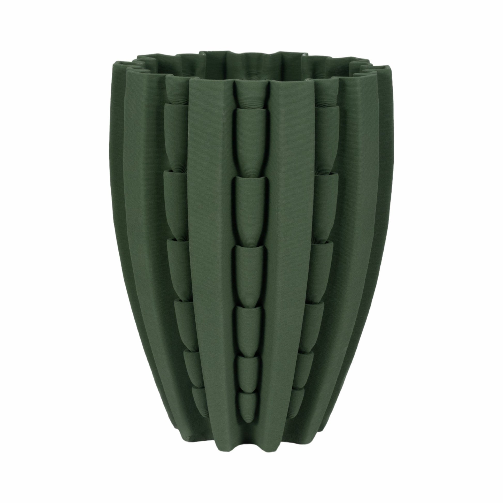 LAKELAND 3D PRINTED VASE, GREEN Vases and Jars| Sagebrook Home