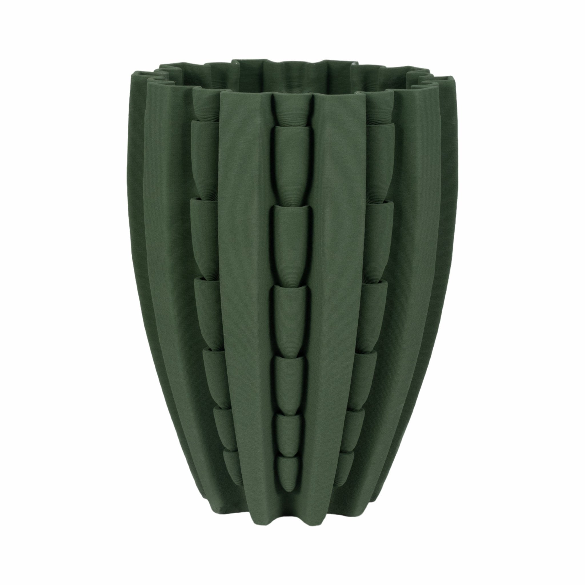LAKELAND 3D PRINTED VASE, GREEN Vases and Jars| Sagebrook Home