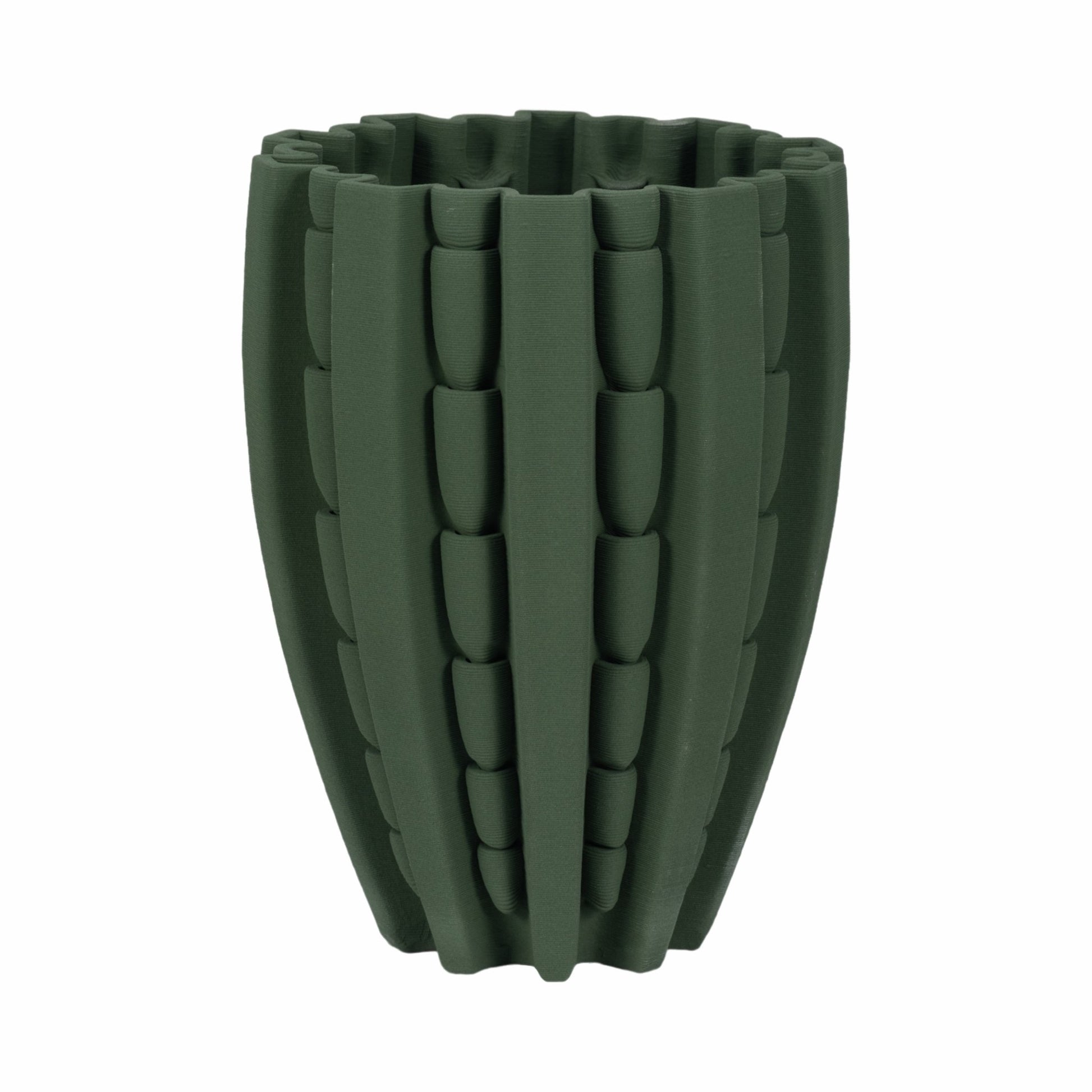 LAKELAND 3D PRINTED VASE, GREEN Vases and Jars| Sagebrook Home