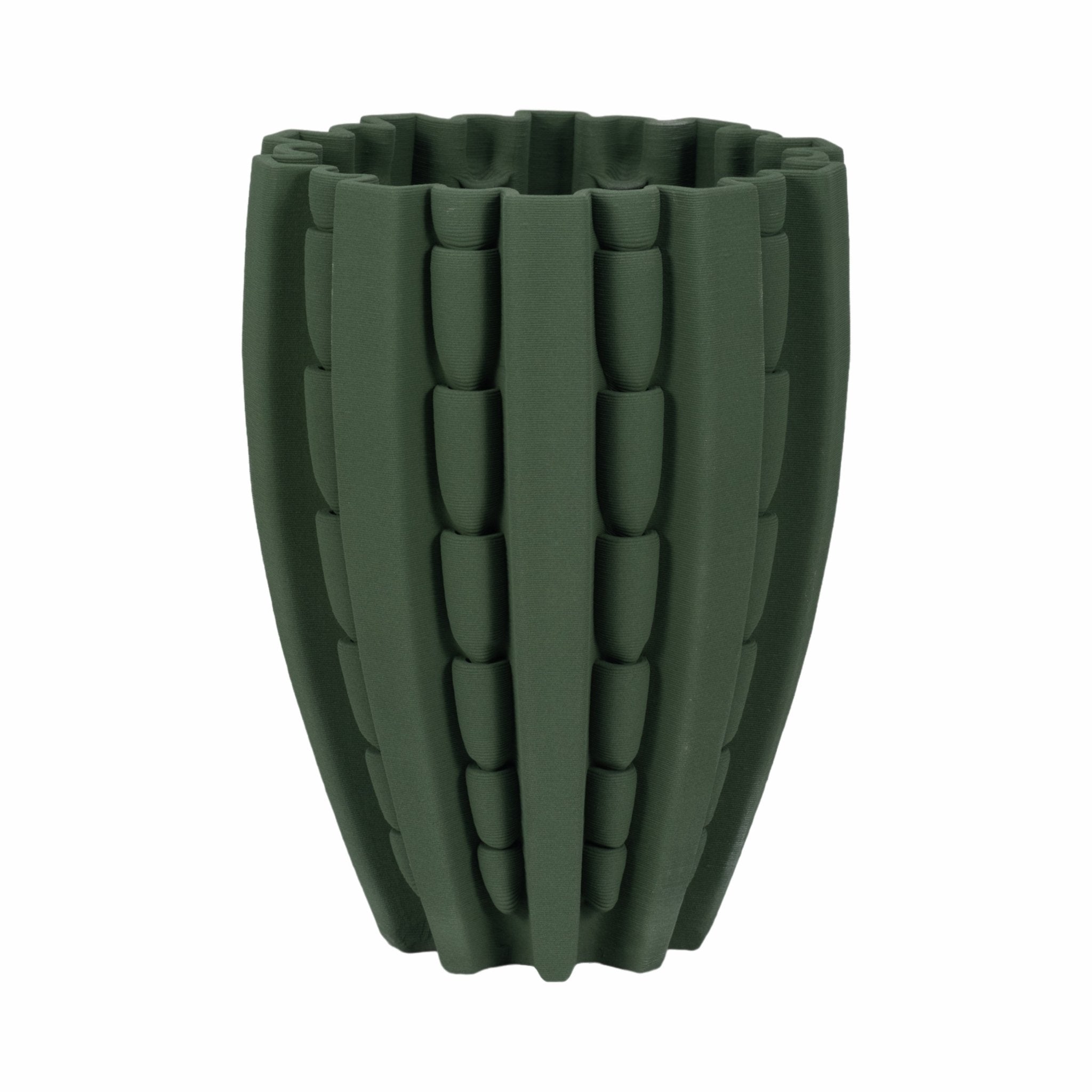 LAKELAND 3D PRINTED VASE, GREEN Vases and Jars| Sagebrook Home