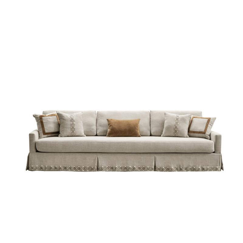 Lamia Beige 5 Seater Sofa (304cm) - Al Rugaib Furniture