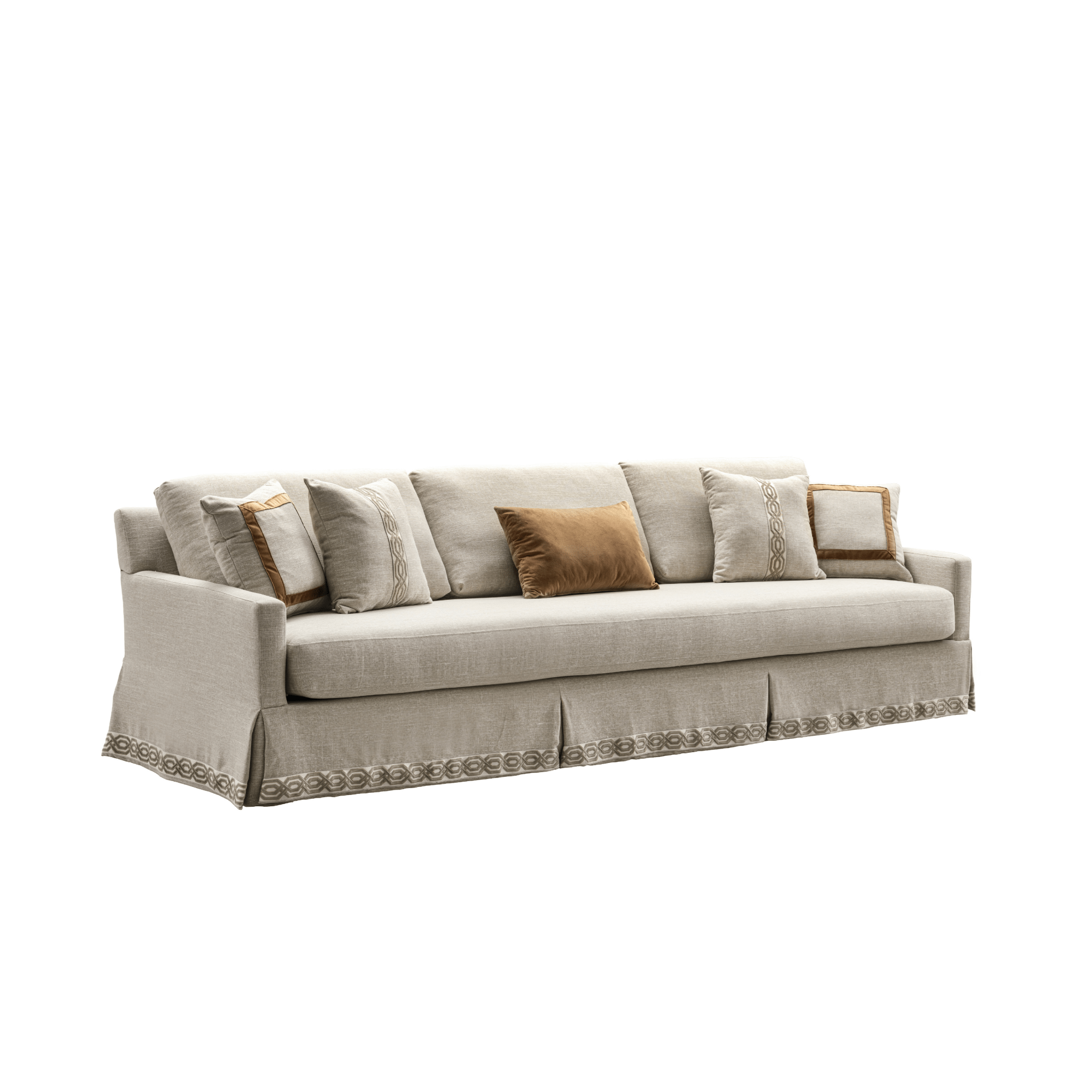 Lamia Beige 5 Seater Sofa (304cm) XL Sofas| Roots Furniture