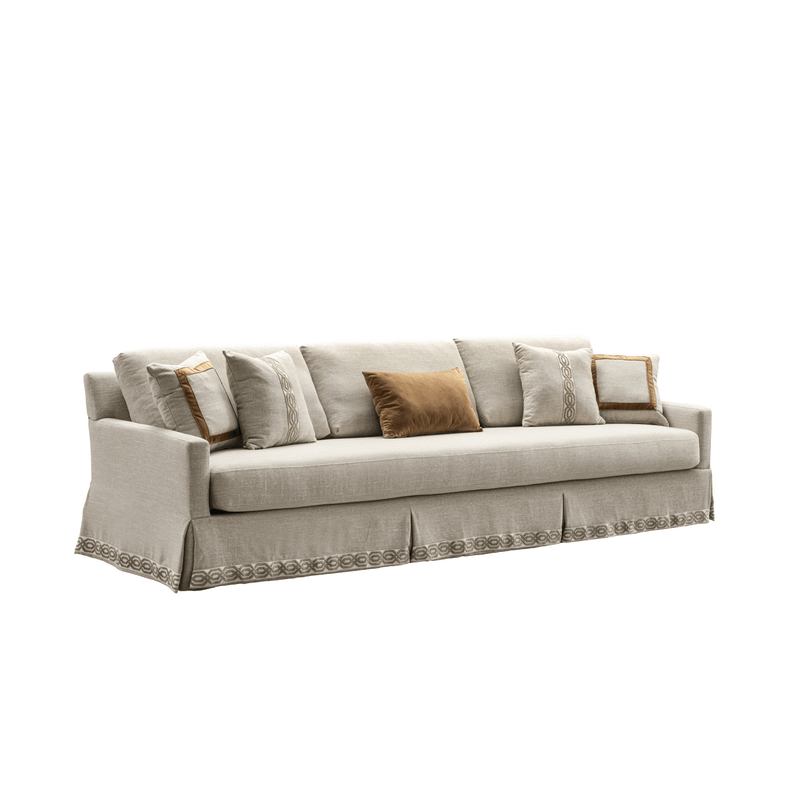Lamia Beige 5 Seater Sofa (304cm) - Al Rugaib Furniture