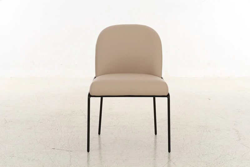 Landscape Beige PU Dining Chair - Al Rugaib Furniture