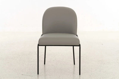 Landscape Gray PU Dining Chair - Al Rugaib Furniture