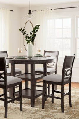 Langwest Counter Height Dining Table and 4 Barstools (Set of 5) Dining Room Sets| Ashley Homestore