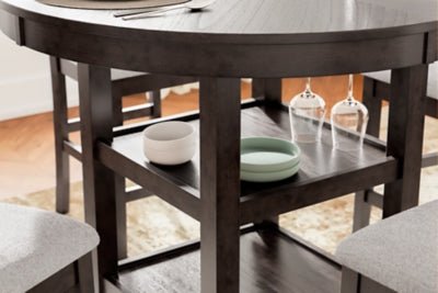Langwest Counter Height Dining Table and 4 Barstools (Set of 5) Dining Room Sets| Ashley Homestore