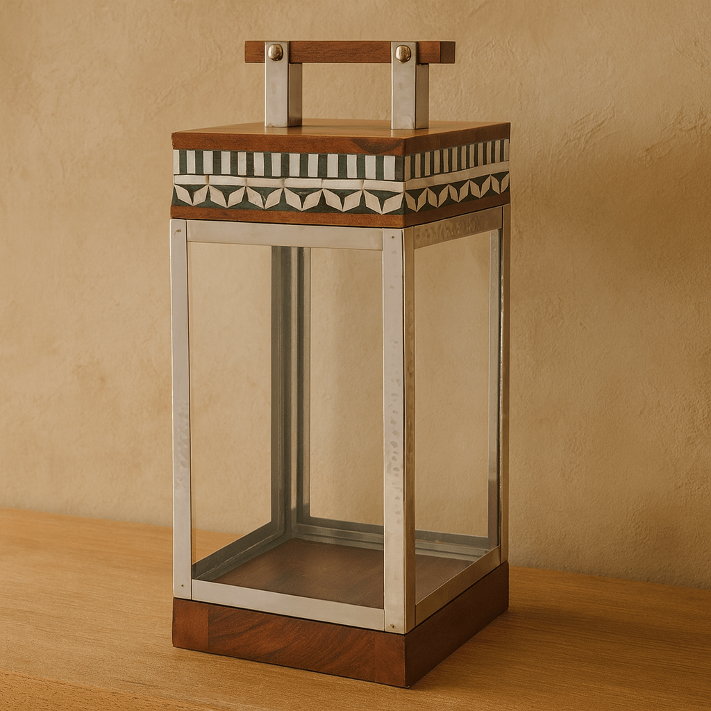 LANTERN  "DAMASCNE MOSAIC" 48X18X18 CM Lanterns| Alrugaib Furniture X Nice