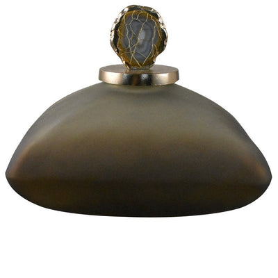 Large Esme Bottle with Wrapped Agate Accents - Al Rugaib Furniture