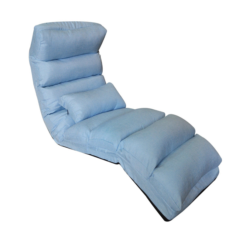 Large Floor Chair – Linen – Adjustable Backrest with Extra Lumbar Support for Comfort. - Al Rugaib Furniture