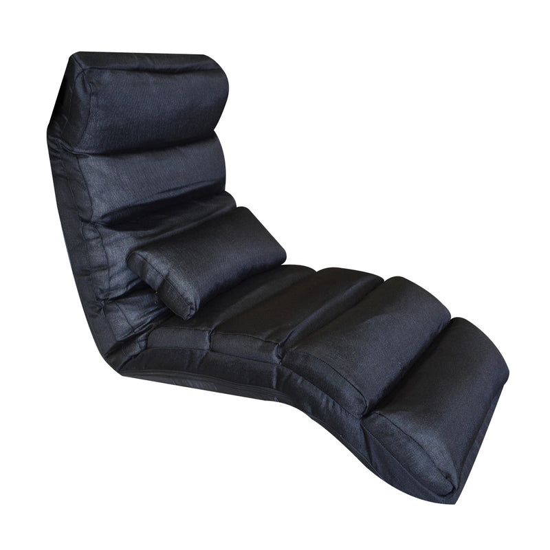 Large Floor Chair – Linen – Adjustable Backrest with Extra Lumbar Support for Comfort. - Al Rugaib Furniture