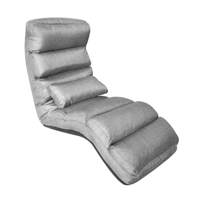 Large Floor Chair – Linen – Adjustable Backrest with Extra Lumbar Support for Comfort. - Al Rugaib Furniture
