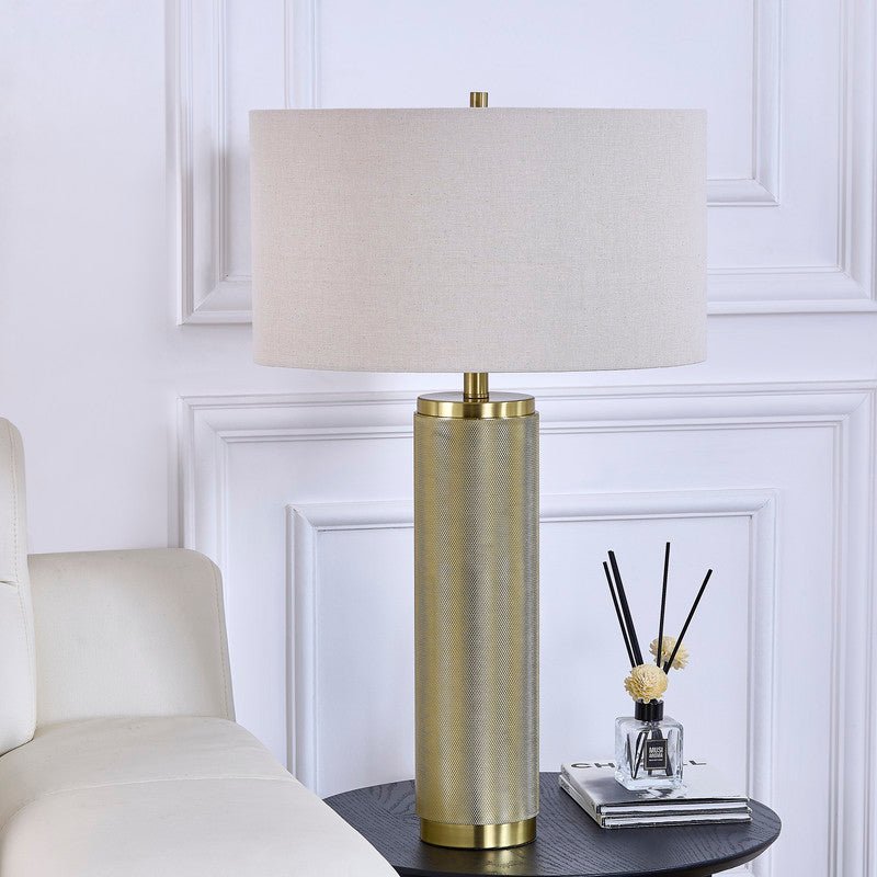 30"H Gold Nostalgia Table Lamp Table Lamps| Crestview