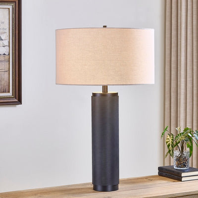 Large Matt Black Nostalgia Table Lamp - Al Rugaib Furniture
