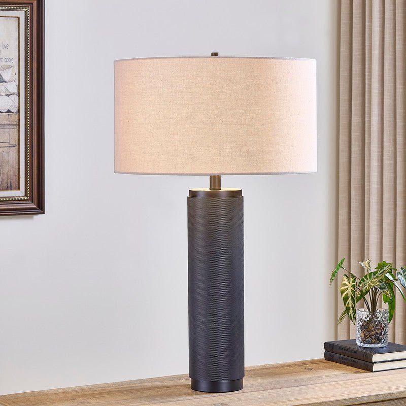 Large Matt Black Nostalgia Table Lamp - Al Rugaib Furniture