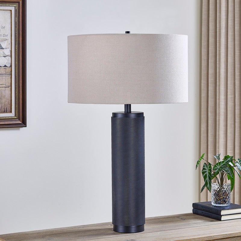 Large Matt Black Nostalgia Table Lamp - Al Rugaib Furniture