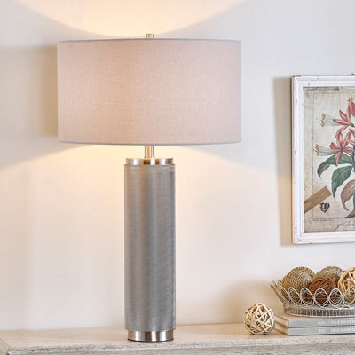 Large Silver Nostalgia Table Lamp - Al Rugaib Furniture