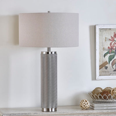 Large Silver Nostalgia Table Lamp - Al Rugaib Furniture