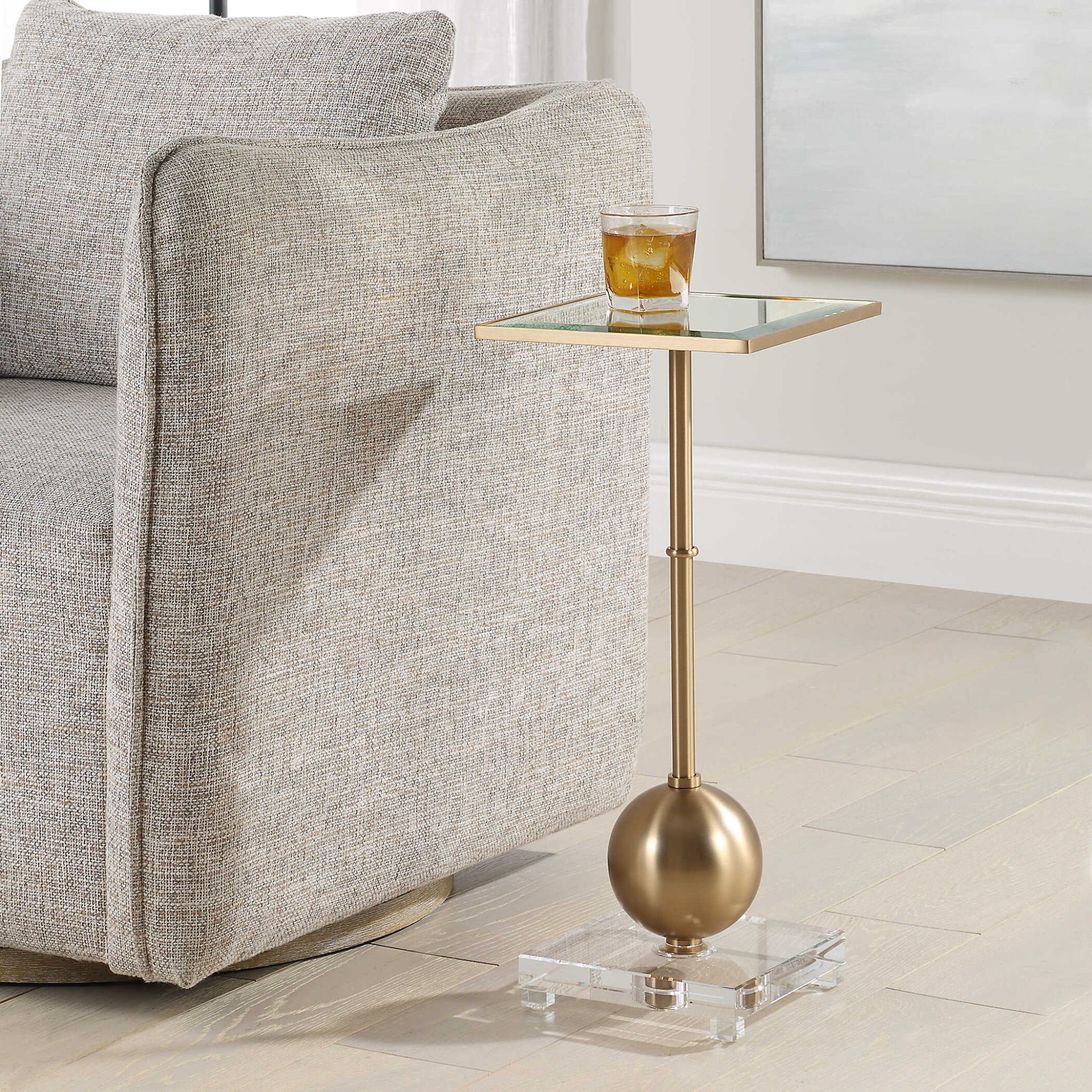 Laton Small Accent Table, Brass Accent & End Tables| Uttermost