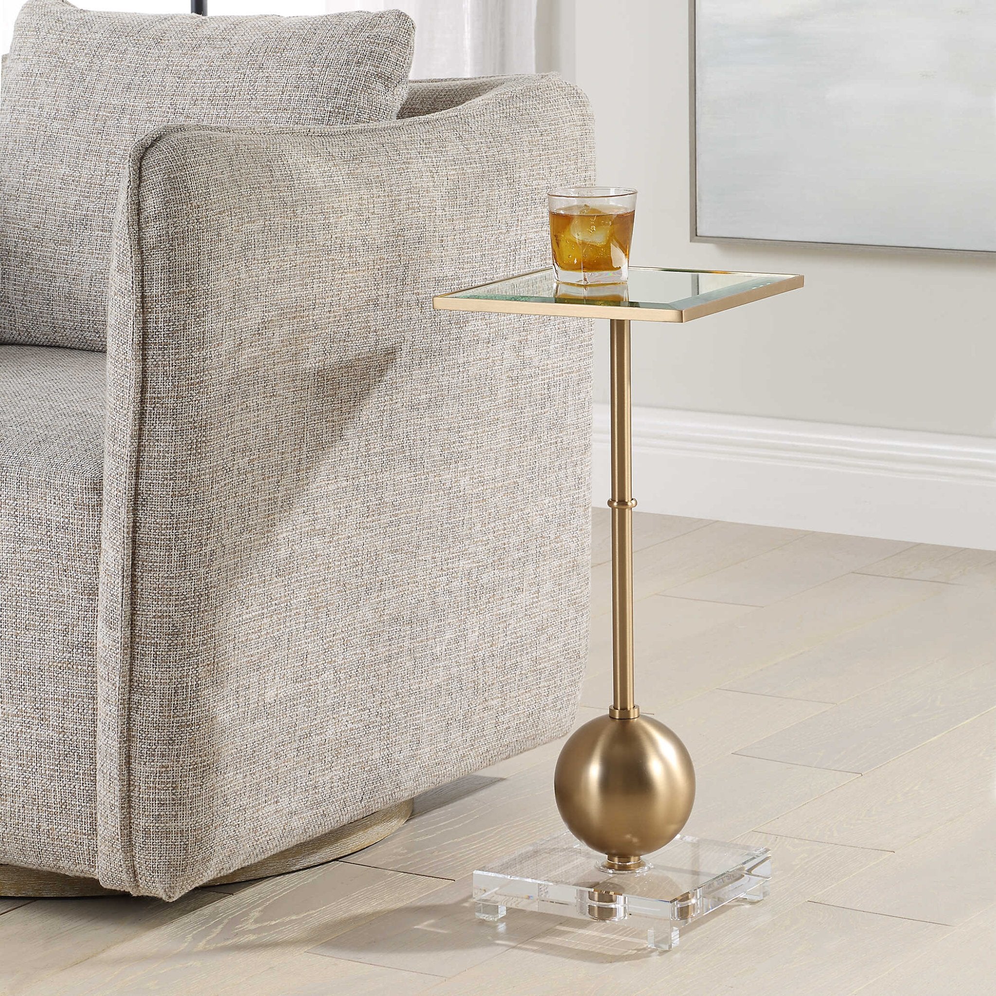 Laton Small Accent Table, Brass Accent & End Tables| Uttermost