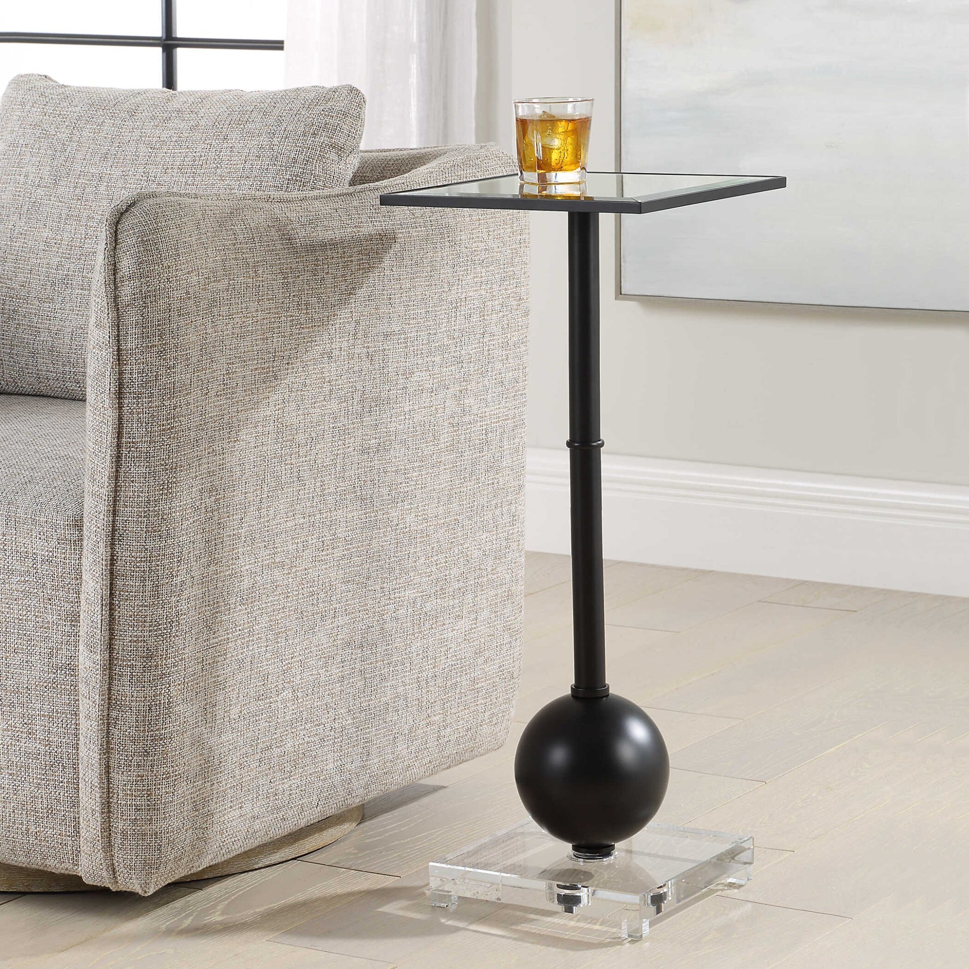 Laton Small Accent Table, Natural Iron Accent & End Tables| Uttermost