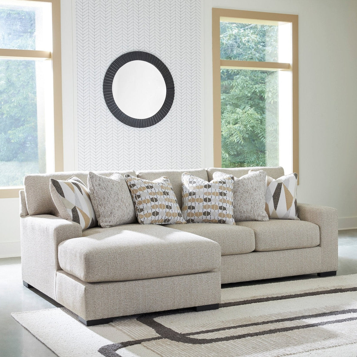 Laurelgrove 2-Piece Sectional Sofa Chaise Sectionals| Ashley Homestore