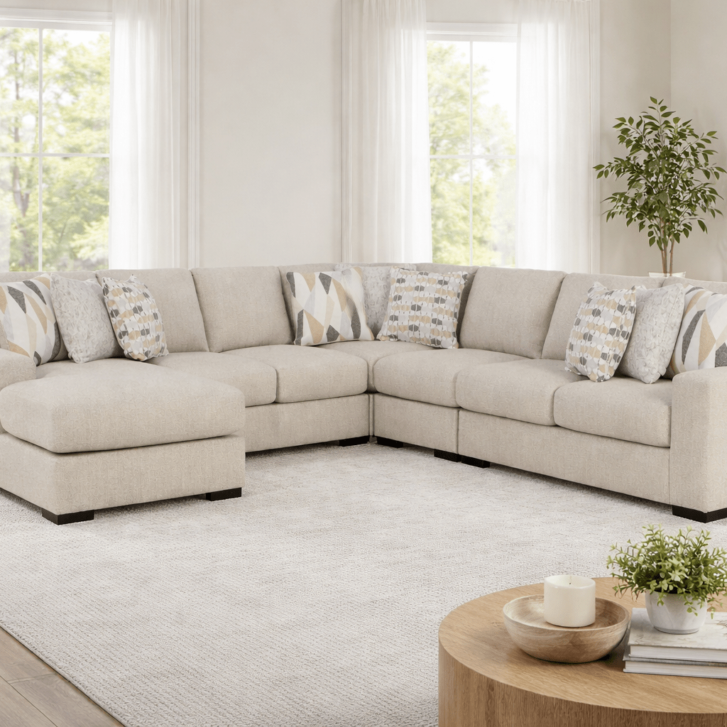 Laurelgrove 5-Piece Sectional with Chaise Sectionals| Ashley Homestore