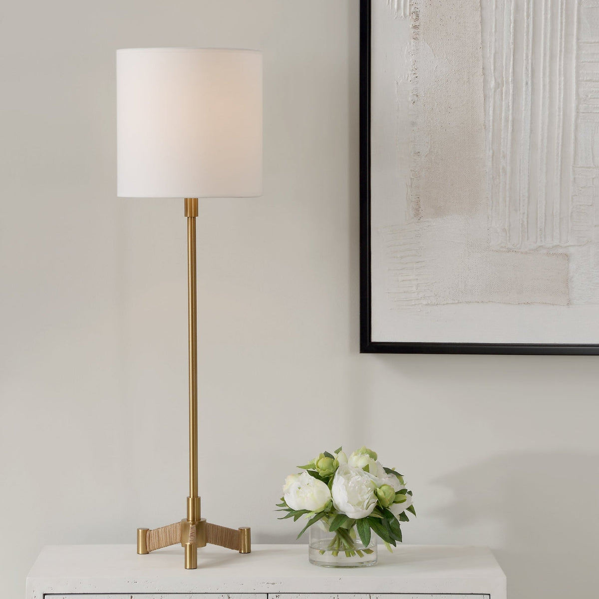 Lautoka Brass Buffet Lamp Floor lamps| Uttermost