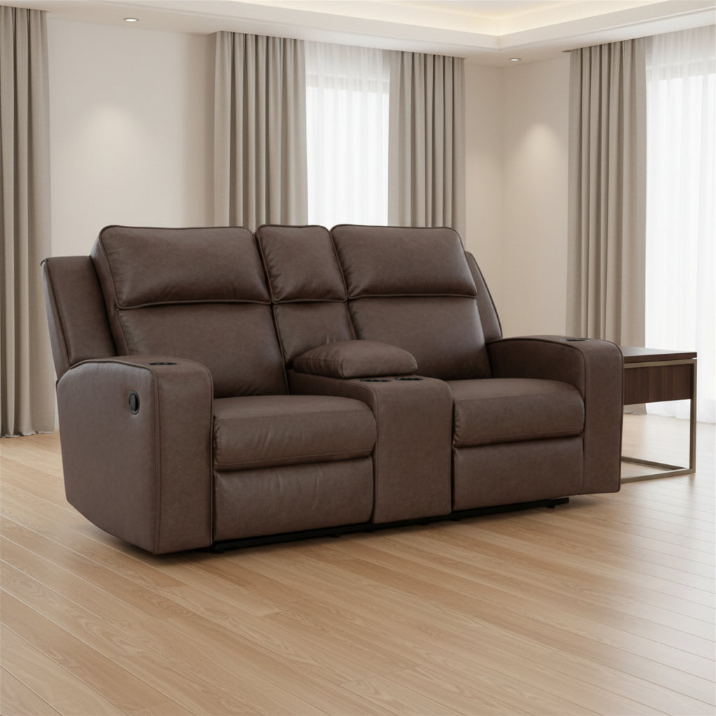 Lavenhorne Reclining Loveseat with Console Recliners| Ashley Homestore
