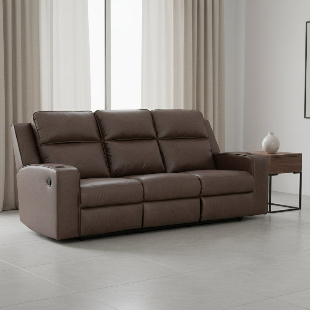 Lavenhorne Reclining Sofa with Drop Down Table Recliners| Ashley Homestore