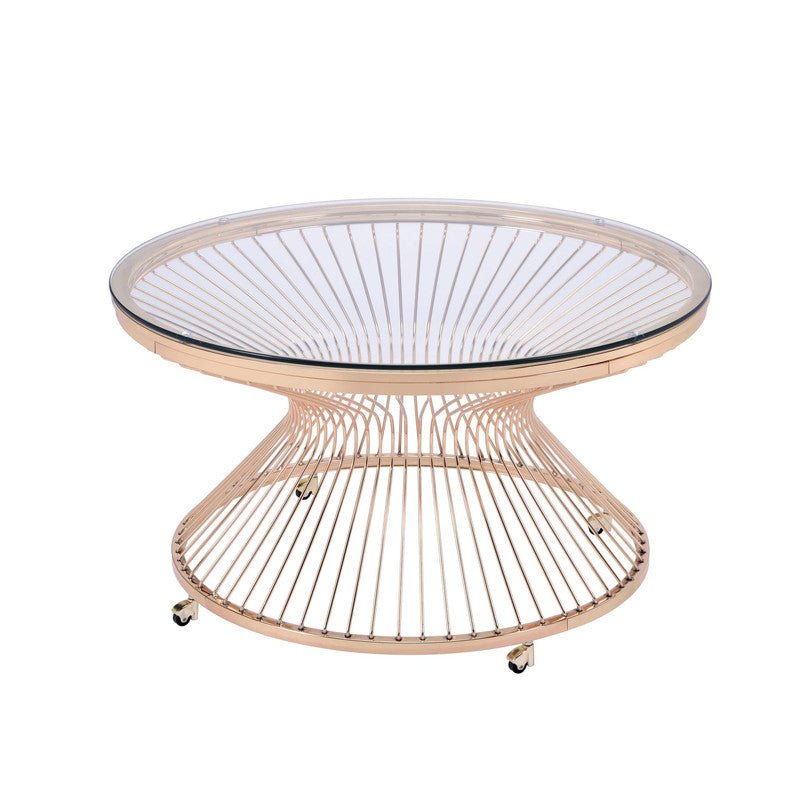 Lavinia Gold Coffee Table in 10MMin - Al Rugaib Furniture