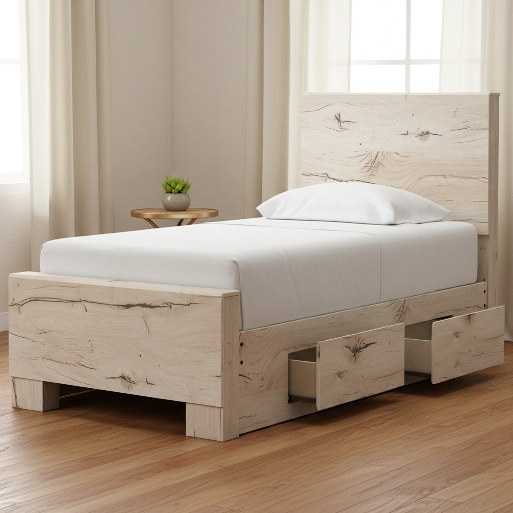 Lawroy Full Panel Bed with Storage Beds| Ashley Homestore