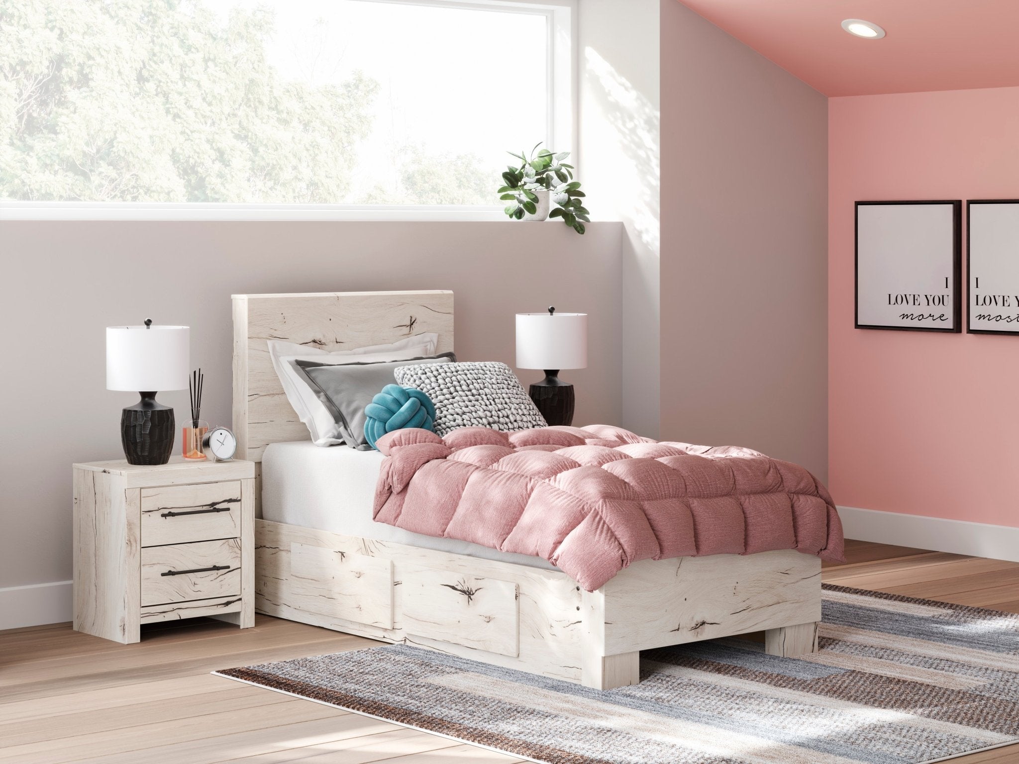 Lawroy Full Panel Bed with Storage Beds| Ashley Homestore