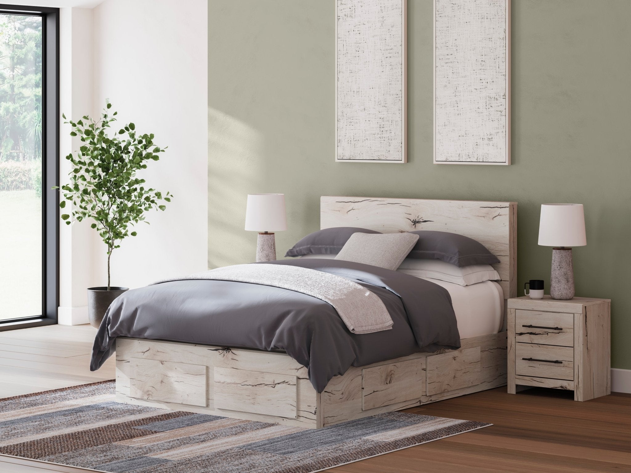 Lawroy Full Panel Storage Bed Beds| Ashley Homestore