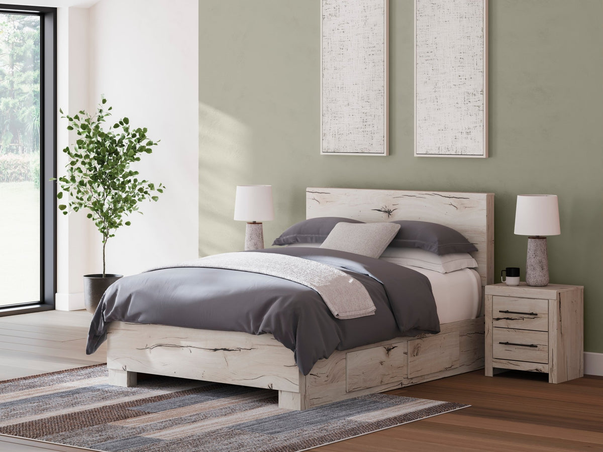 Lawroy King Panel Bed with Storage Beds| Ashley Homestore