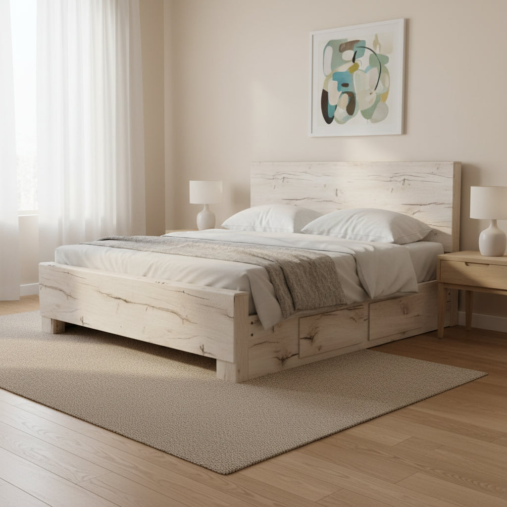 Lawroy King Panel Bed with Storage Beds| Ashley Homestore