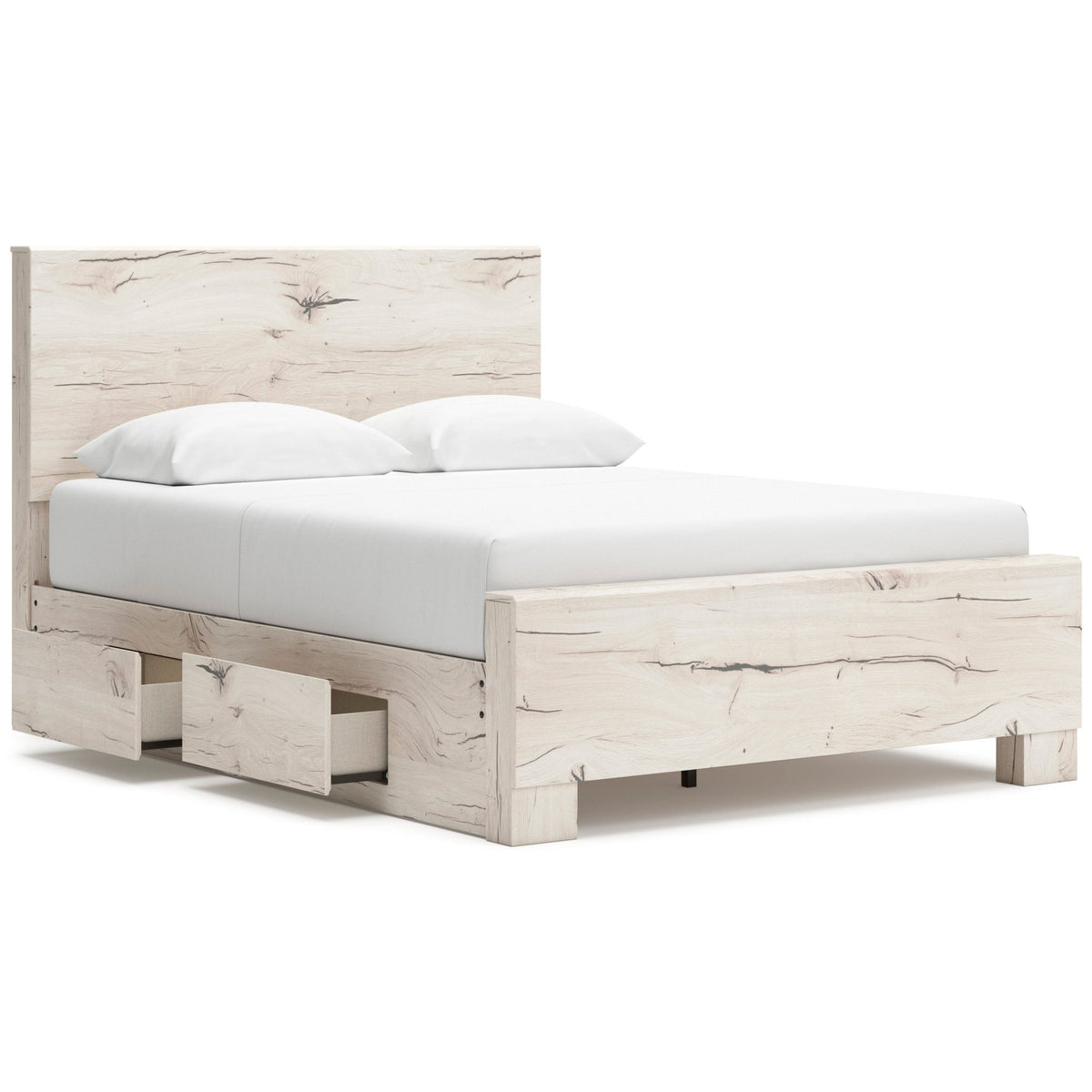 Lawroy King Panel Bed with Storage Beds| Ashley Homestore