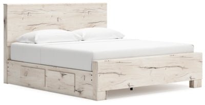 Lawroy King Panel Bed with Storage - Al Rugaib Furniture