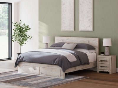 Lawroy King Panel Storage Bed Beds| Ashley Homestore