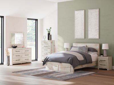 Lawroy Queen Panel Storage Bed Beds| Ashley Homestore